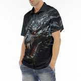 Men's Polo Shirt Dark Angry Dragon