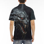 Men's Polo Shirt Dark Angry Dragon