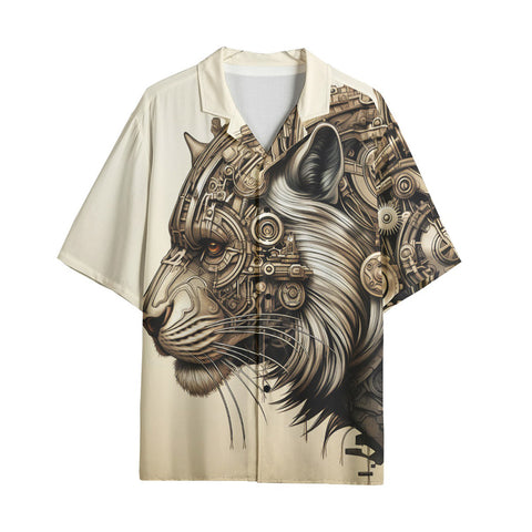 Hawaiian Shirt Tiger Pencil Steampunk Style