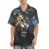 Hawaiian Shirt Brushwork Tiger Art