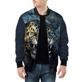 Bomber Jacket Brushwork Tiger Art