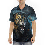 Men's Polo Shirt Brushwork Tiger Art
