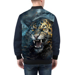 Bomber Jacket Brushwork Tiger Art