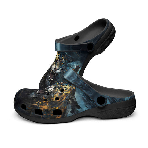 Classic Clogs Brushwork Tiger Art