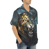 Hawaiian Shirt Brushwork Tiger Art