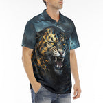 Men's Polo Shirt Brushwork Tiger Art