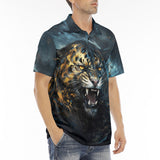 Men's Polo Shirt Brushwork Tiger Art