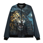 Bomber Jacket Brushwork Tiger Art