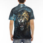 Men's Polo Shirt Brushwork Tiger Art