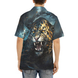 Hawaiian Shirt Brushwork Tiger Art