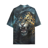 Hawaiian Shirt Brushwork Tiger Art