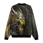 Bomber Jacket Golden Dragon with Fire