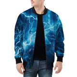 Bomber Jacket Blue Lightnings