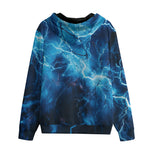 Men's Zip Up Hoodie Blue Lightnings