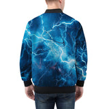 Bomber Jacket Blue Lightnings