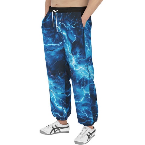 Men's Sweatpants Blue Lightnings