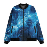 Bomber Jacket Blue Lightnings