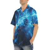 Hawaiian Shirt Blue Lightnings