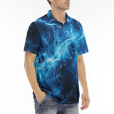 Men's Polo Shirt Blue Lightnings