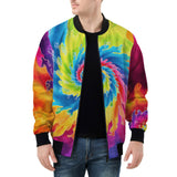 Bomber Jacket Tie Dye Rainbow