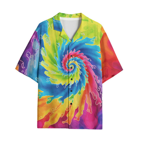 Hawaiian Shirt Tie Dye Rainbow