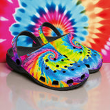 Classic Clogs Tie Dye Rainbow
