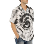 Hawaiian Shirt Tie Dye Black and White