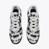 Air Cushion Sneakers Tie Dye Black and White