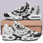 Air Cushion Sneakers Tie Dye Black and White