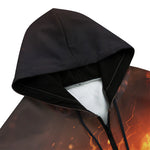 Men's Zip Up Hoodie Fire Butterflies