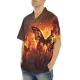 Hawaiian Shirt Fire Butterflies