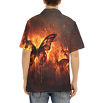 Hawaiian Shirt Fire Butterflies