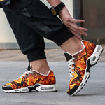 Air Cushion Sneakers Fire Butterflies