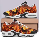 Air Cushion Sneakers Fire Butterflies