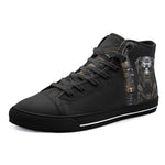 High-Top Canvas Shoes Robotic Steampunk Dog