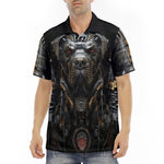 Men's Polo Shirt Robotic Steampunk Dog