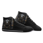 High-Top Canvas Shoes Robotic Steampunk Dog
