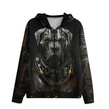 Men's Zip Up Hoodie Mechanical Dog