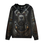 Men's Zip Up Hoodie Mechanical Dog