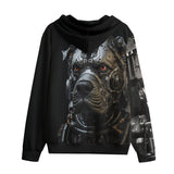 Men's Zip Up Hoodie BioMechanical Dog