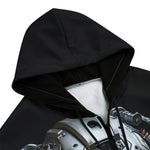 Men's Zip Up Hoodie BioMechanical Dog