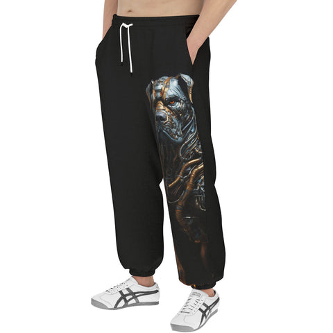 Men's Sweatpants Steampunk Mechanical Dog