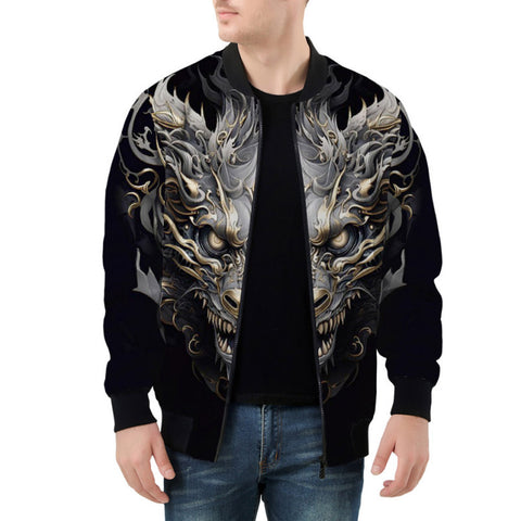 Bomber Jacket Surreal Dragon Art