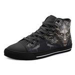 High-Top Canvas Shoes Surreal Dragon Art