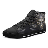High-Top Canvas Shoes Surreal Dragon Art