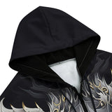 Men's Zip Up Hoodie Surreal Dragon Art