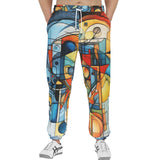 Men's Sweatpants Watercolor Cubism Abstraction