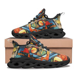 Sports Sneakers Watercolor Cubism Abstraction