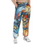 Men's Sweatpants Watercolor Cubism Abstraction