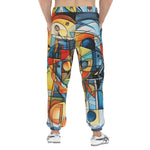 Men's Sweatpants Watercolor Cubism Abstraction